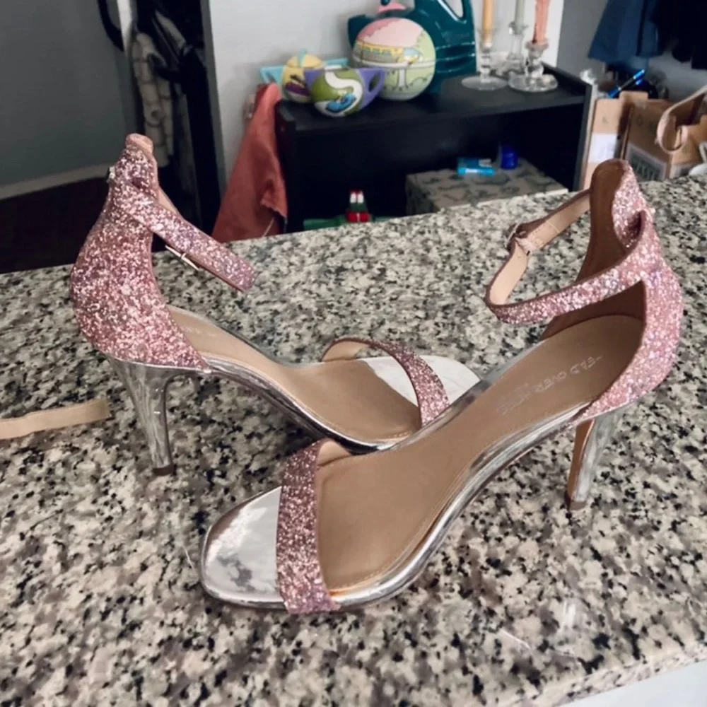 ❌SOLD❌  ASOS Pink Sparkly Stilettos - Picture 4 of 5